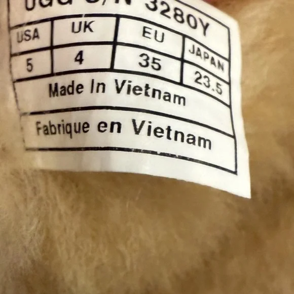 UGG Women's Chestnut Brown Bailey Bow II Short Sheepskin Boots Size 5 - Picture 7 of 8